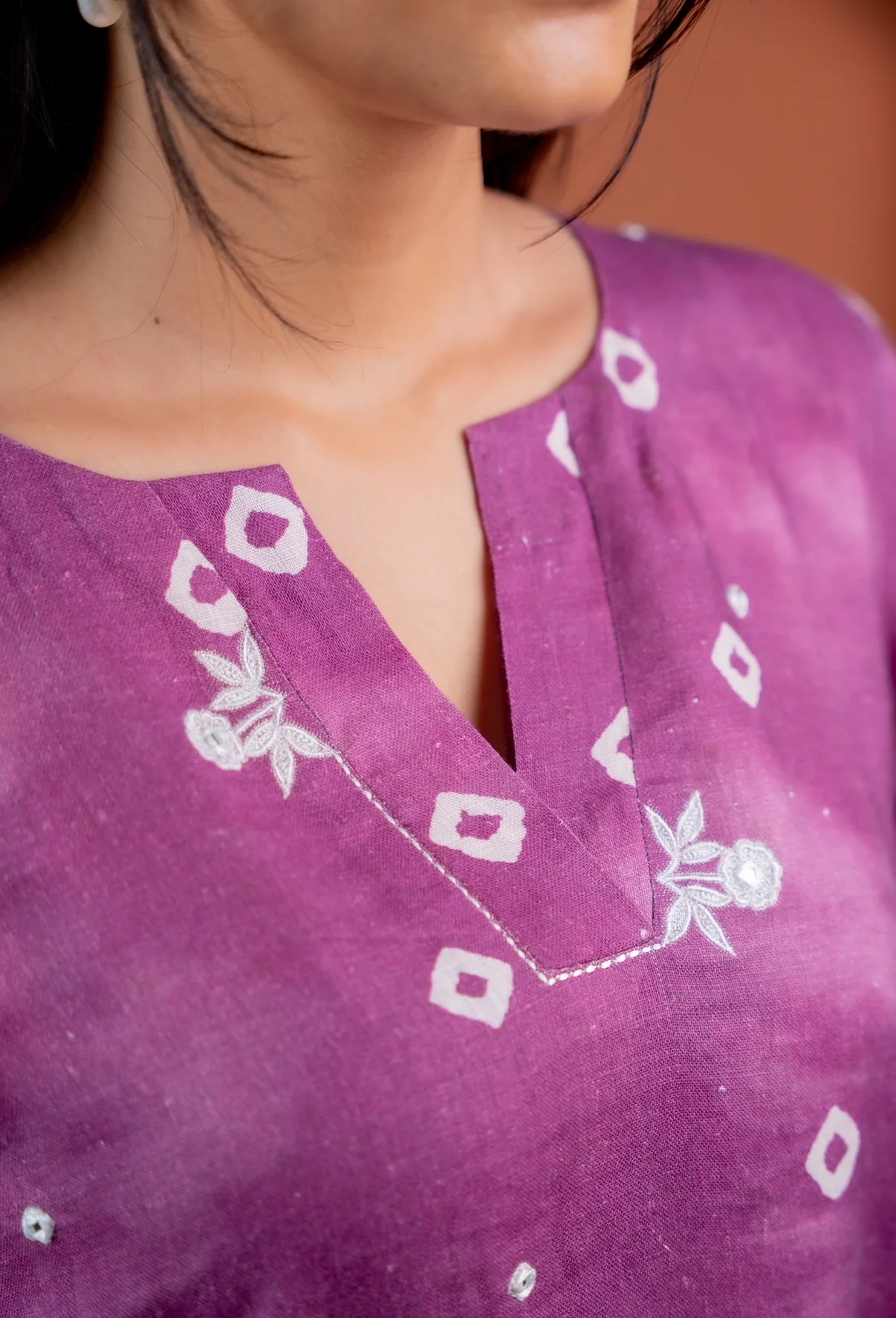 Bandhani Linen Pair - Image 4