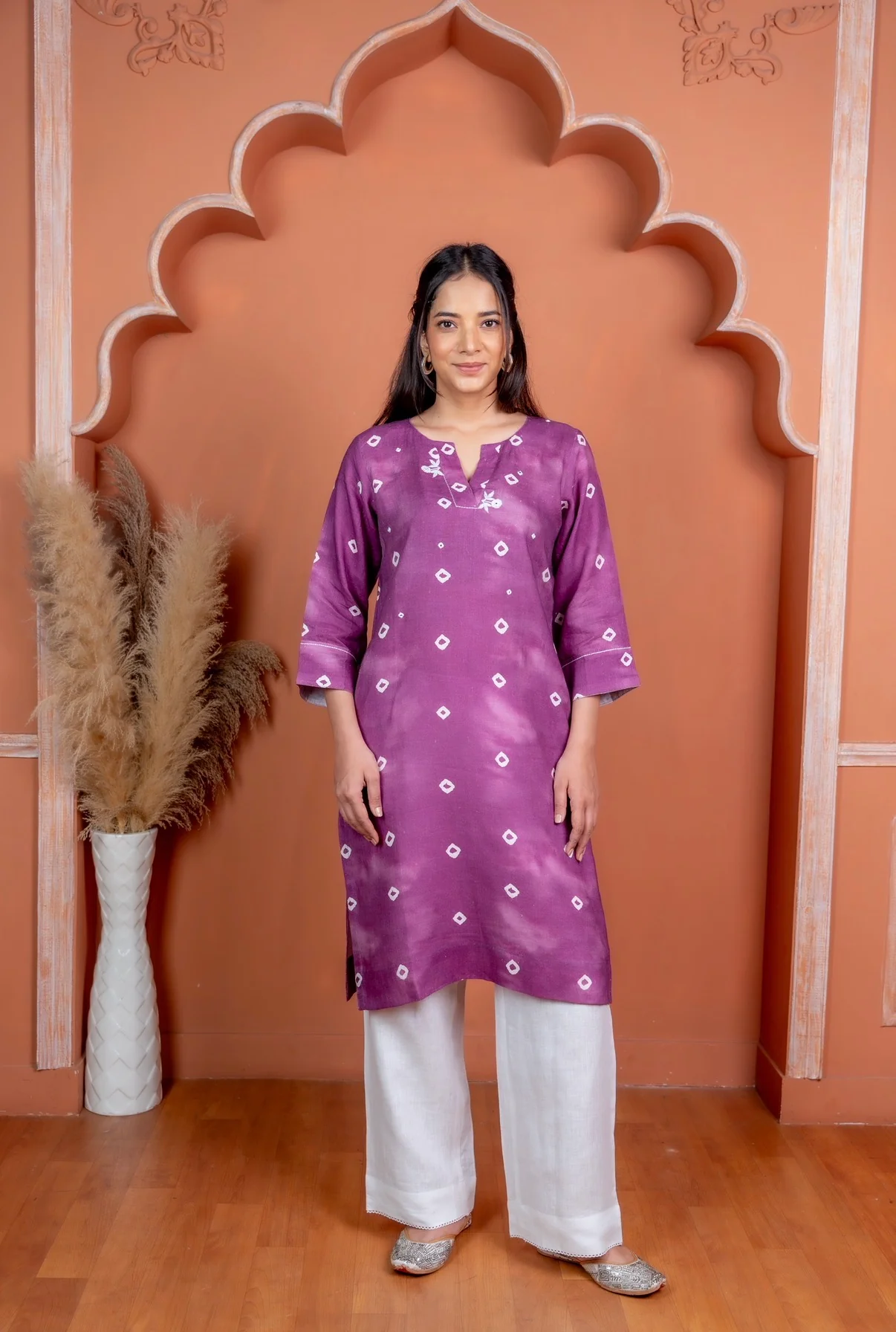 Bandhani Linen Pair - Image 6