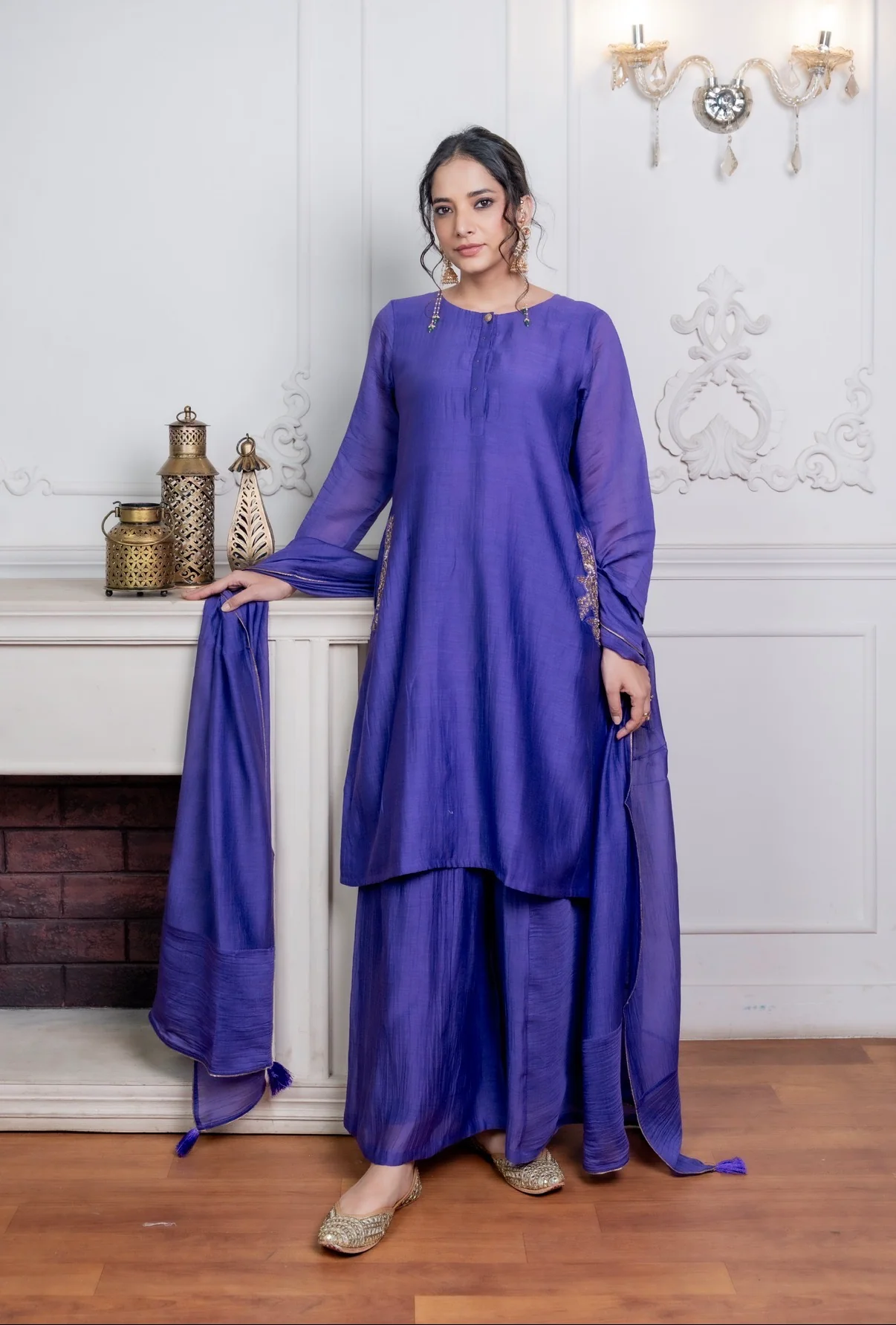 Mulberry Chanderi Silk Set - Image 3