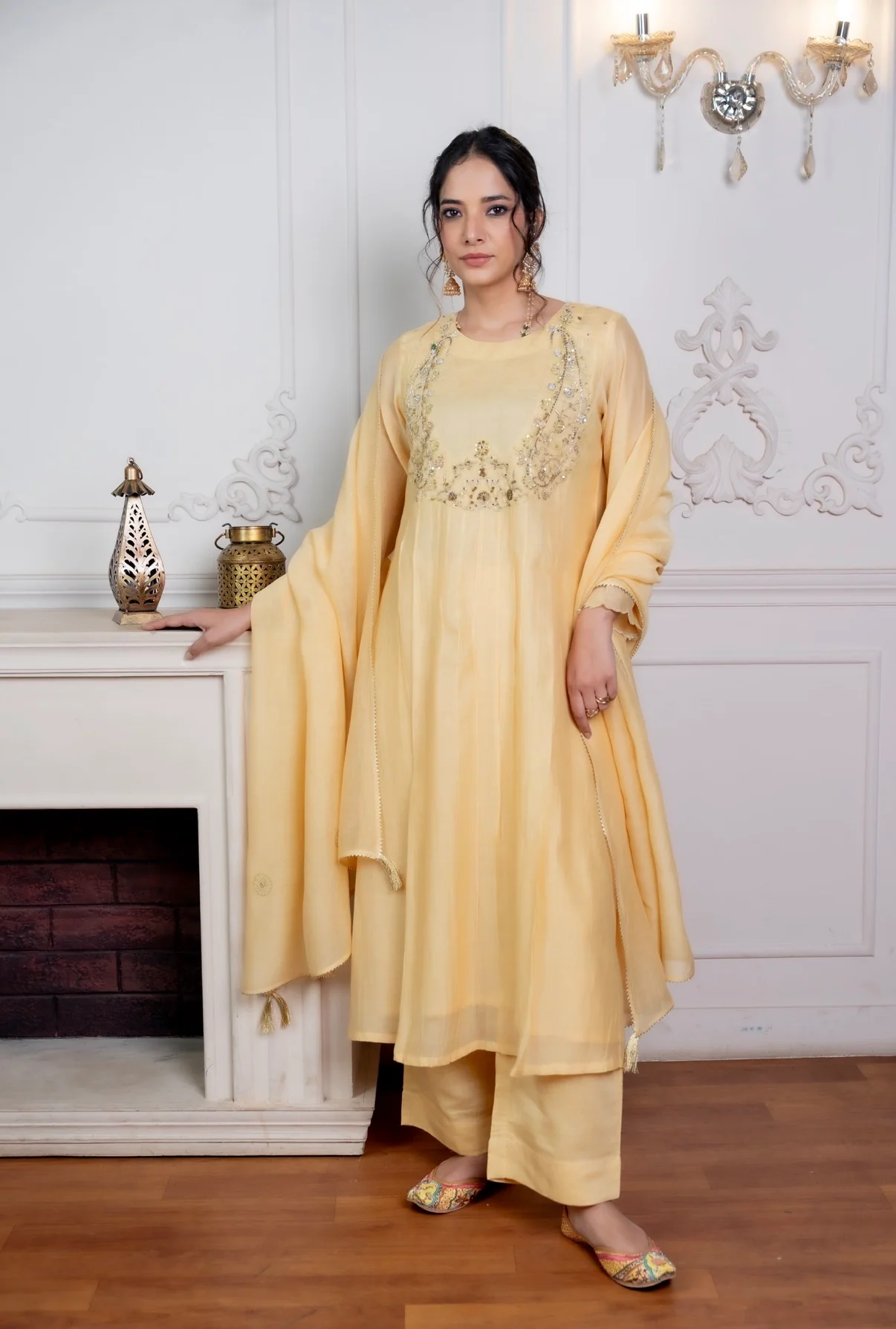 Nargis Mul Chanderi Set - Image 8