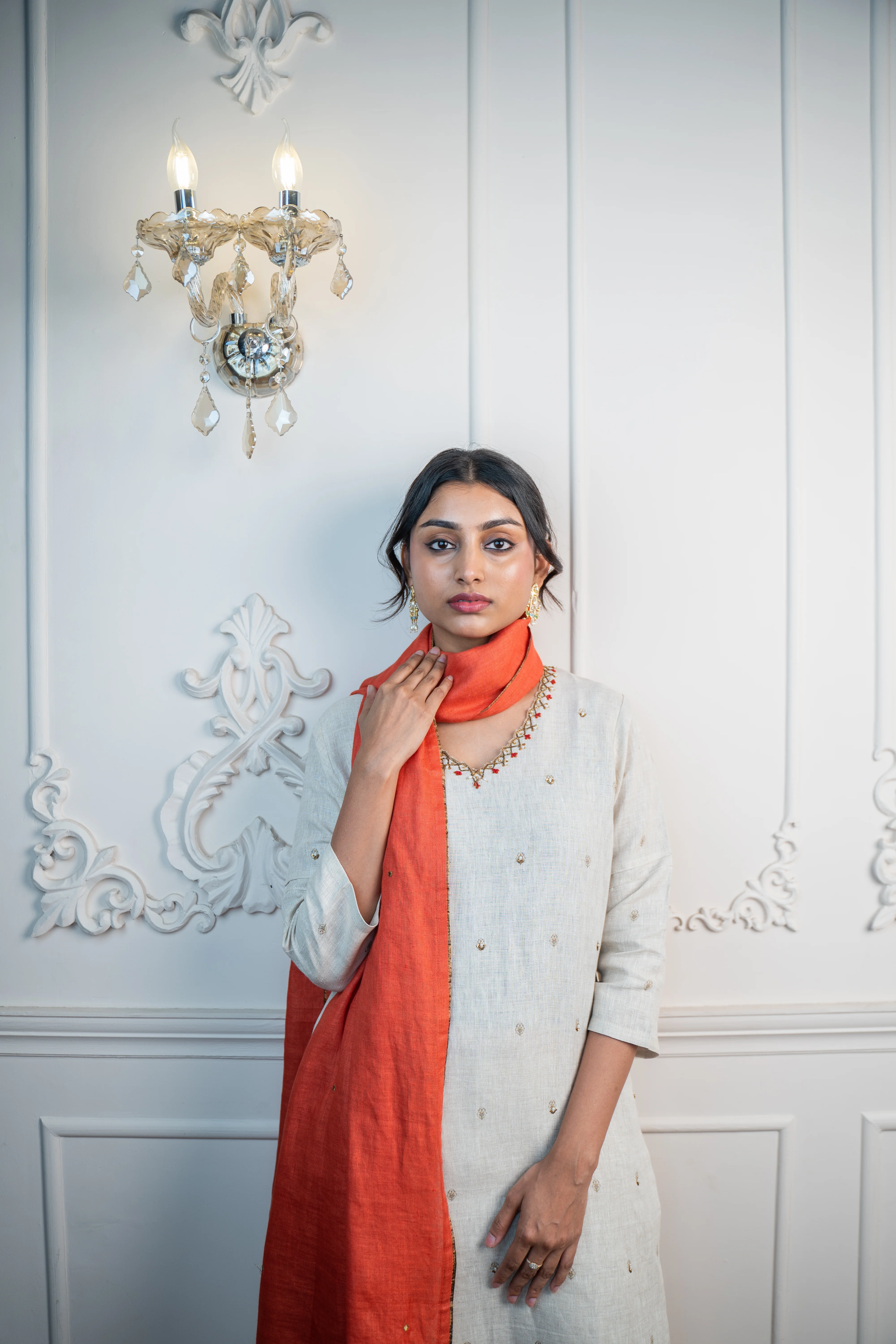 OAT-Rust NATURAL LINEN SET - Image 4