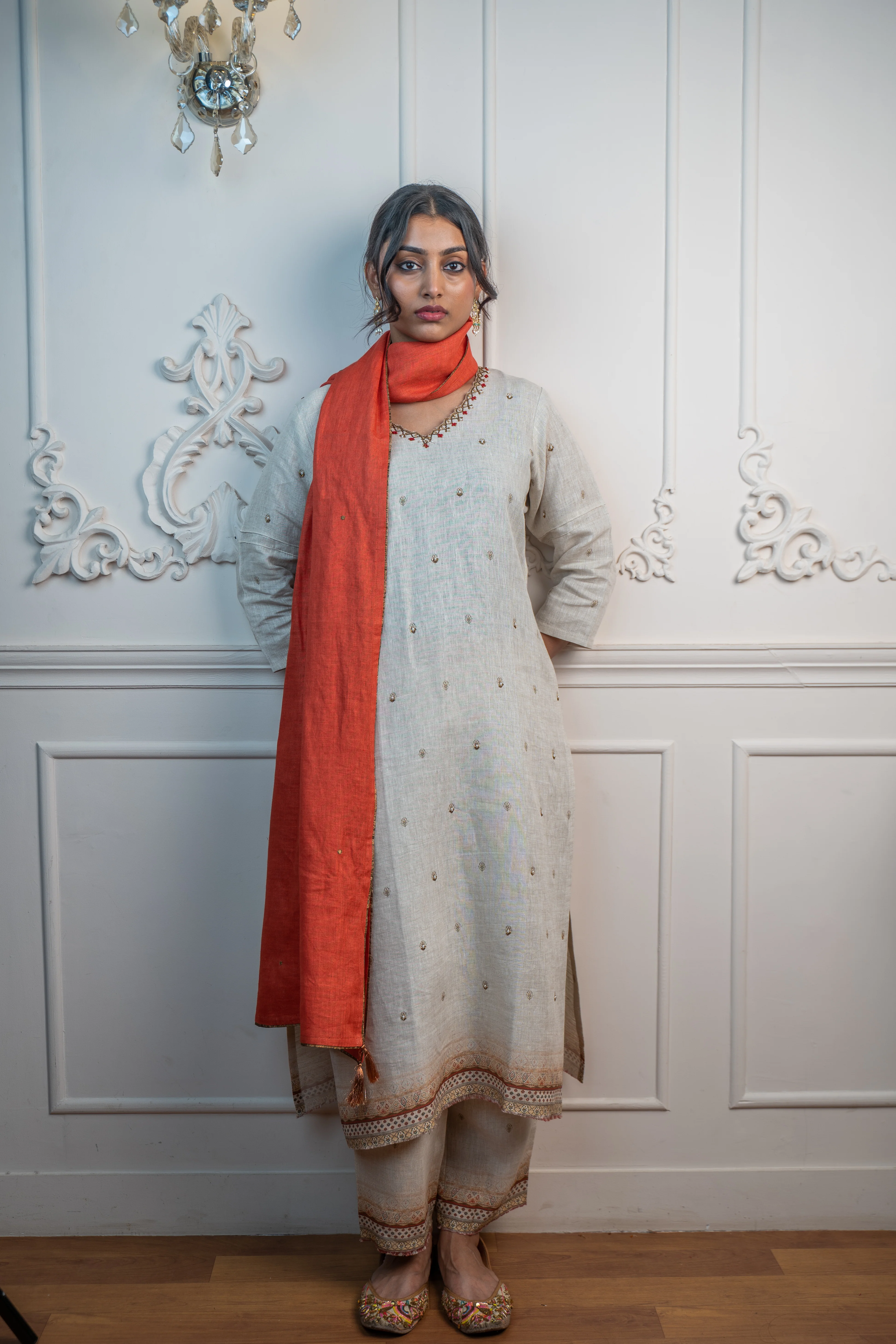 OAT-Rust NATURAL LINEN SET - Image 5