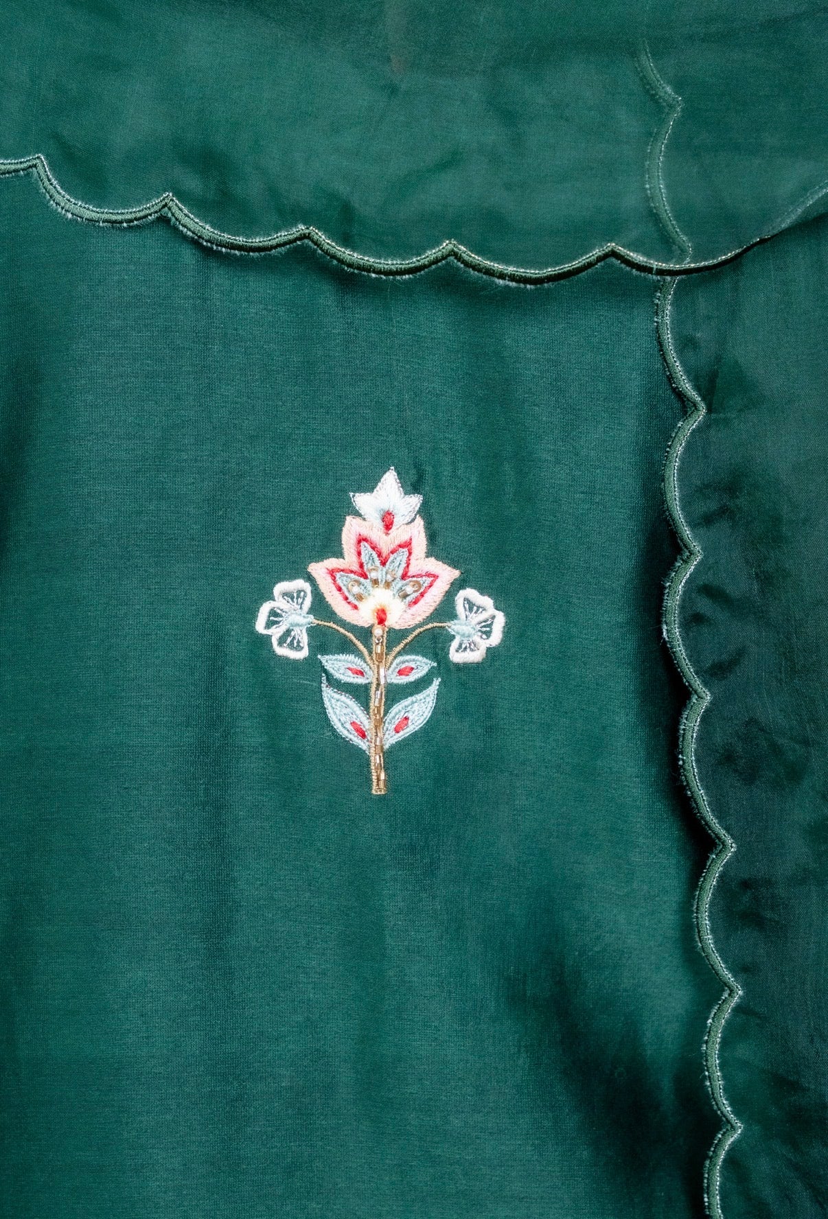 Peer Green Chanderi Silk Set - Image 3
