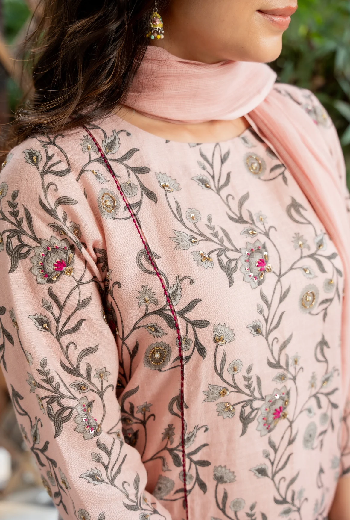 PINK ROSE LINEN SET - Image 3