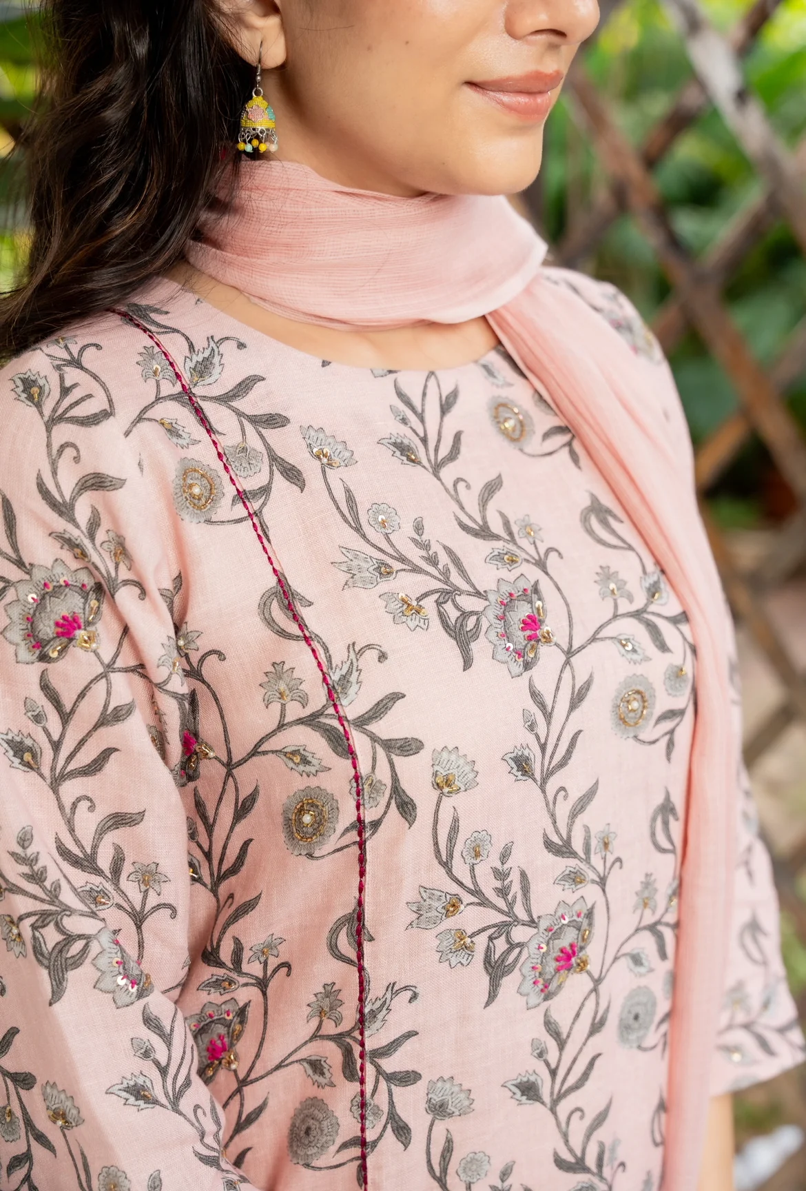 PINK ROSE LINEN SET - Image 7