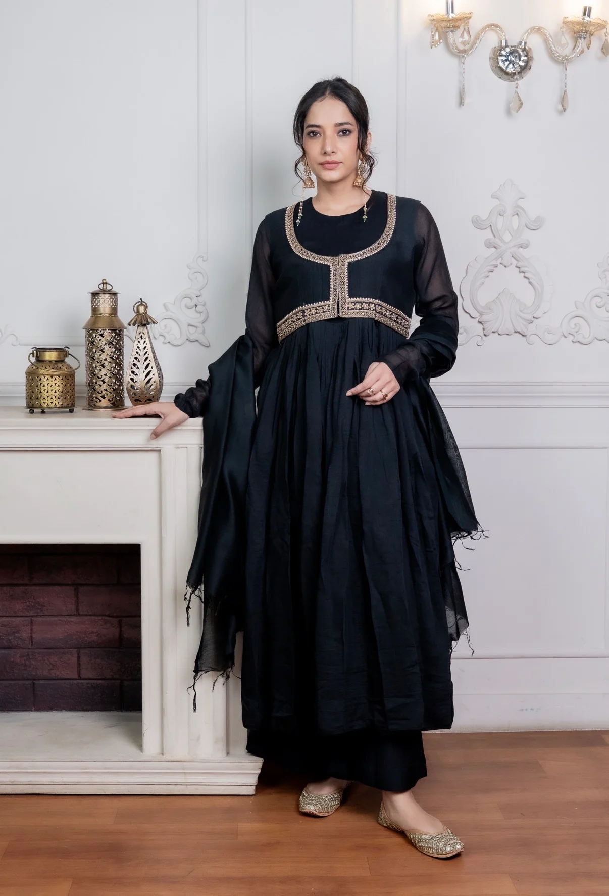 Zari Chanderi Silk Set - Image 2