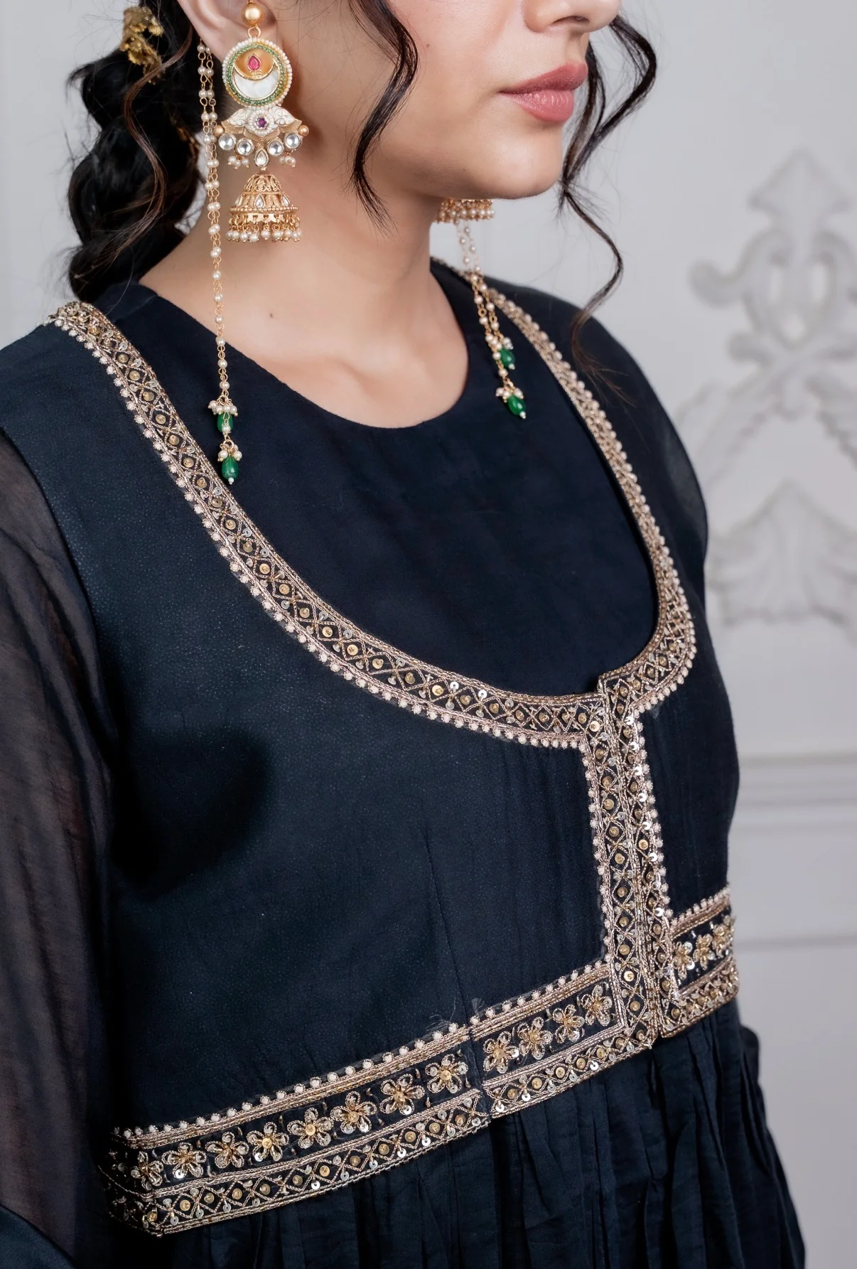 Zari Chanderi Silk Set - Image 3