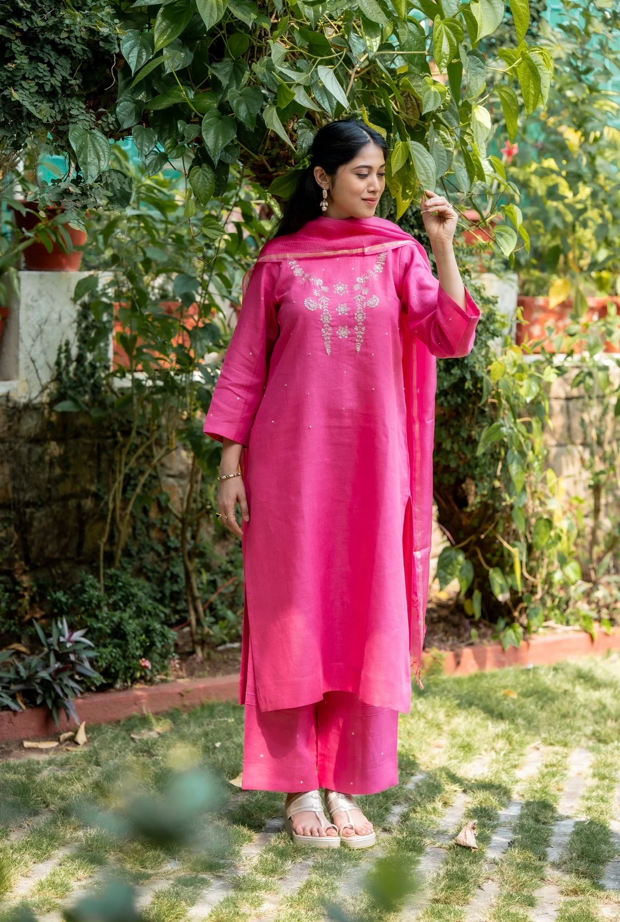 RANI Pink Linen Set - Image 3