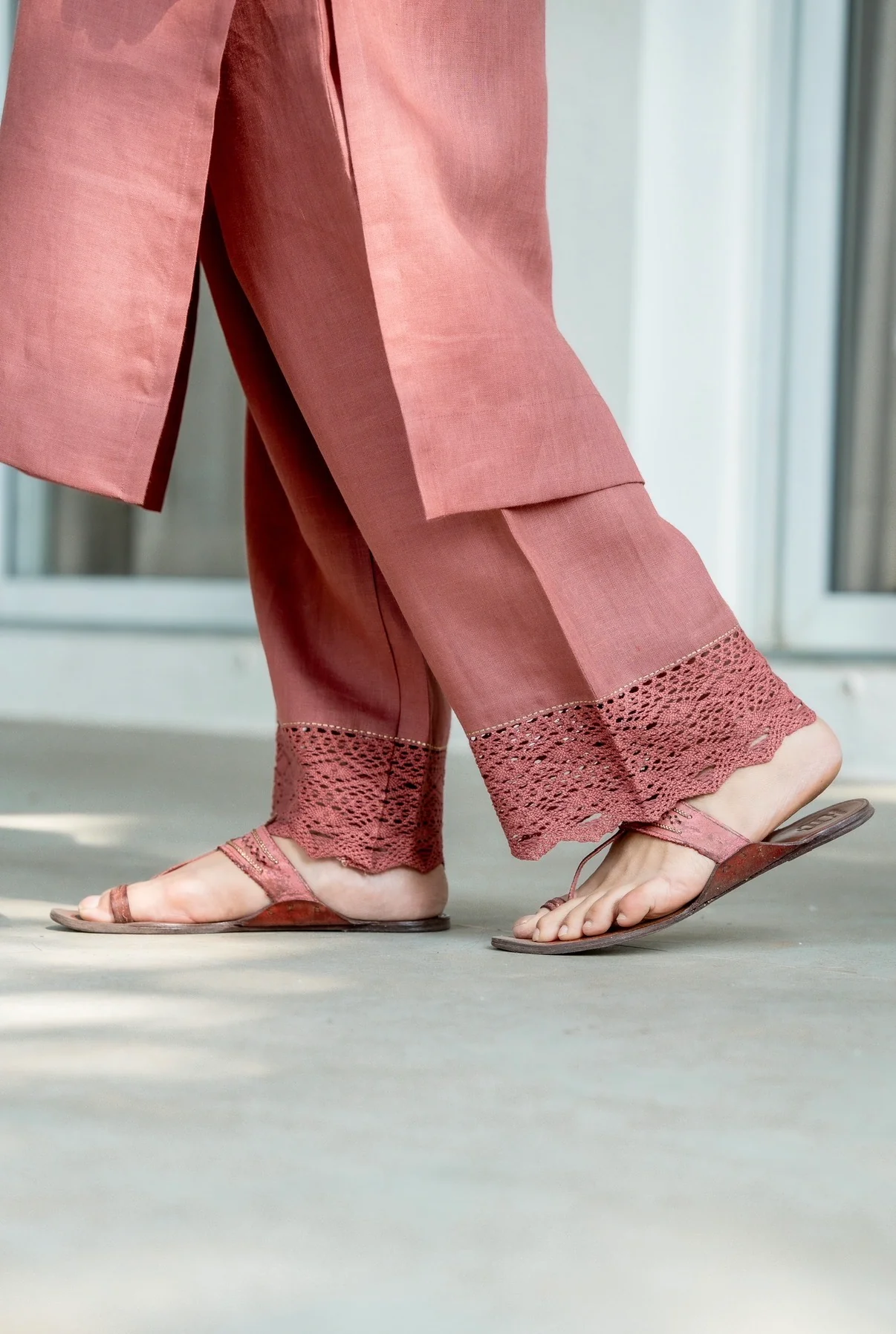 Rose Mauve Linen Set - Image 4