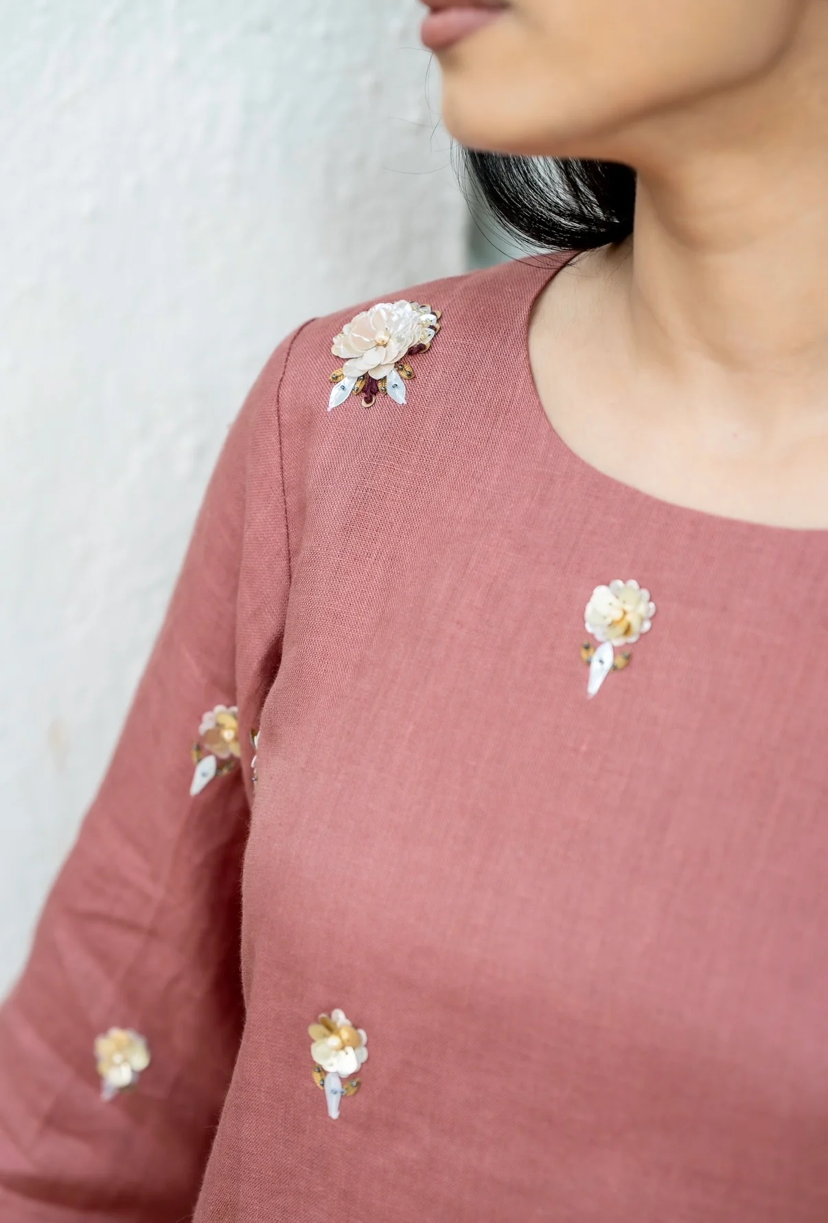 Rose Mauve Linen Set - Image 6