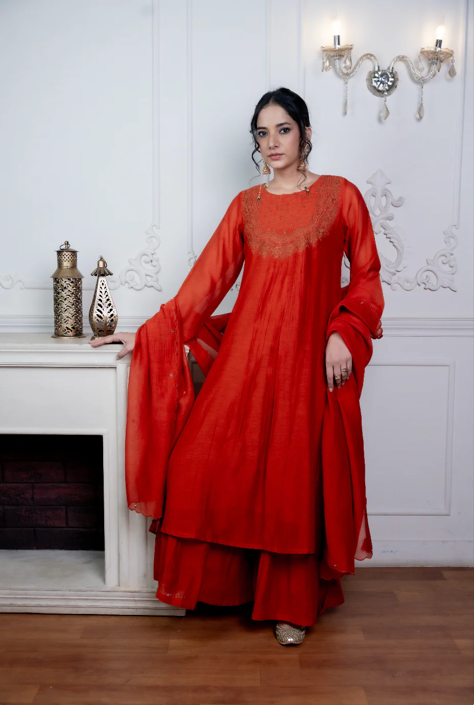 Kesari Mul Chanderi Set - Image 4